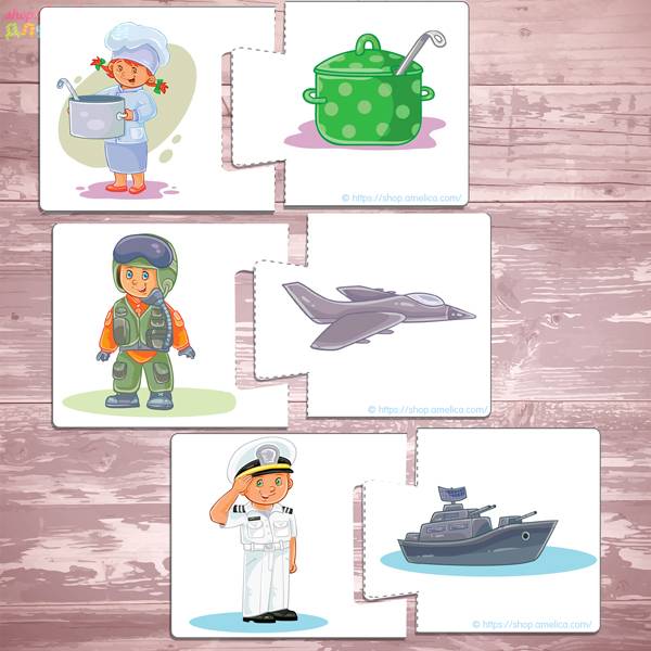 картинки профессии для детей, дидактическая игра для малышей скачать для распечатки