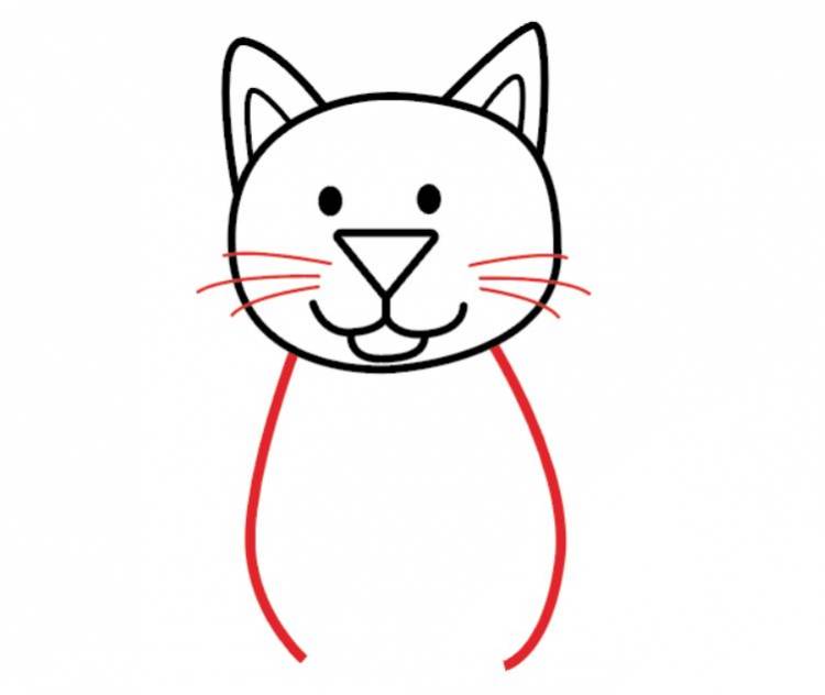 Как нарисовать кота просто