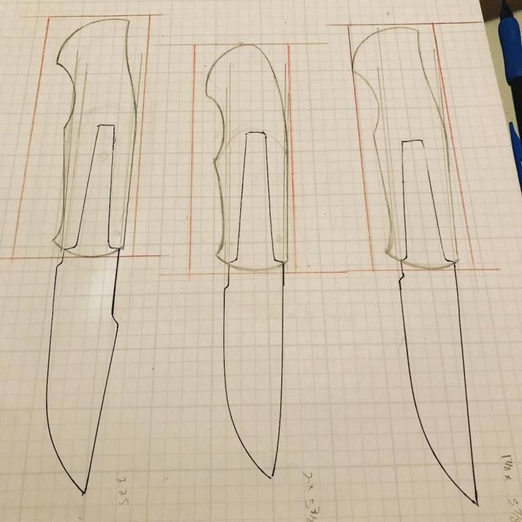 Эскизы ручка для ножа из дерева