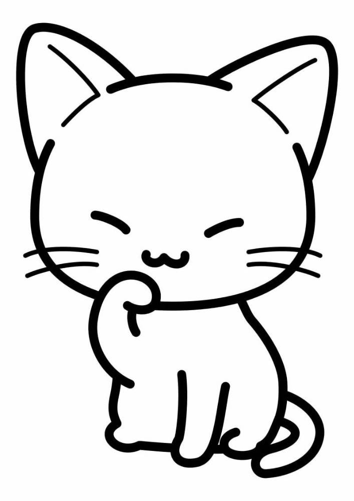 Создать мем милые котики рисунки для срисовки, котики срисовка, милые котики для срисовки