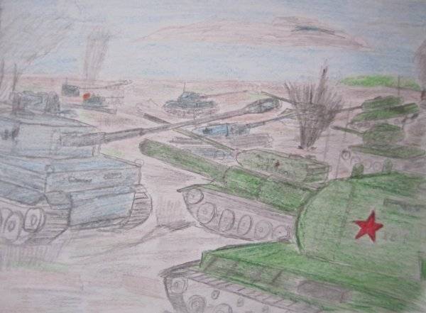 Сталинградская битва рисунки легкие 