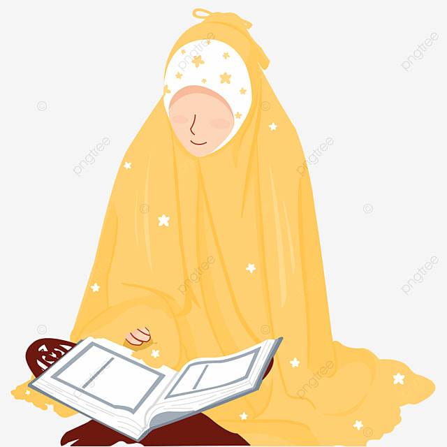 мусульманка читает Коран PNG , мусульманка, мусульманские женщины, мусульманские женщины платье PNG рисунок для бесплатной загрузки
