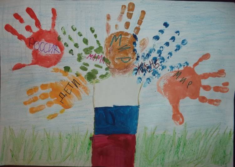 Патриотические рисунки детей в детском саду 