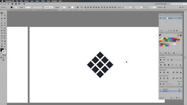 Геометрический лого-узор в Adobe Illustrator