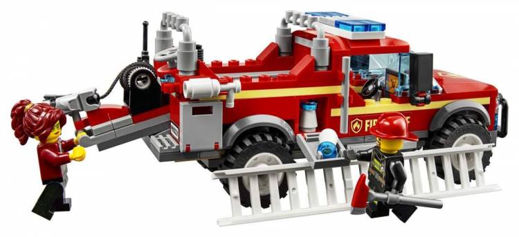 конструктор LEGO City Грузовик начальника пожарной охраны, цены в Москве на Мегамаркет