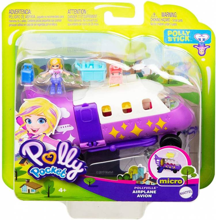 Набор Полли Покет Самолет Полливиль с куклой (Polly Pocket Pollyville Airplane with Micro Polly Doll)