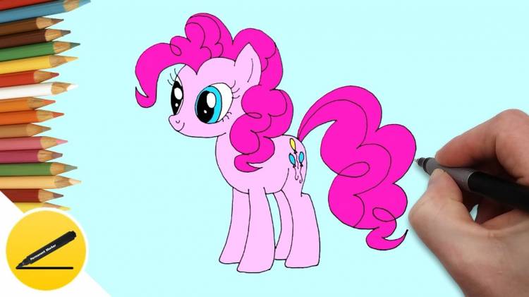 How to Draw Pony Pinkie Pie step by step