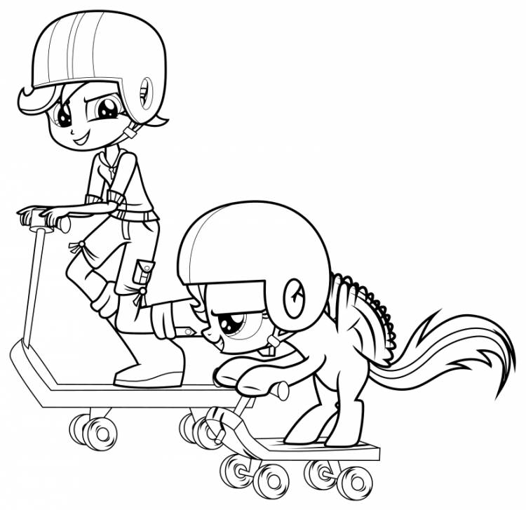 Срисовки Скуталу из мультсериала Мои маленькие пони: Дружба — это чудо