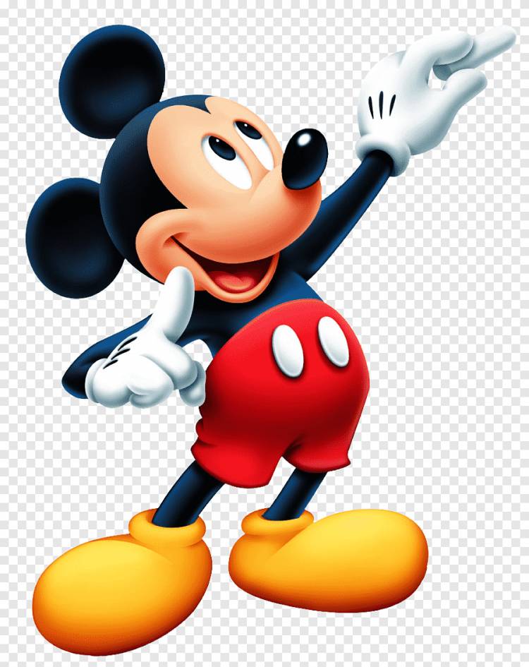 Дисней Микки Маус держит мелом рисунок, Микки Маус Минни Маус The Walt Disney Company, Микки Маус, герои, рука png