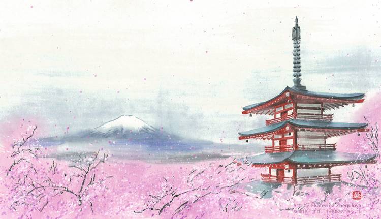 Картина Японская весна
