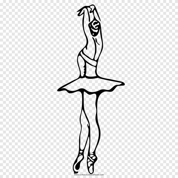 Рисунок балерины Черно-белый, балет, белый, рука png