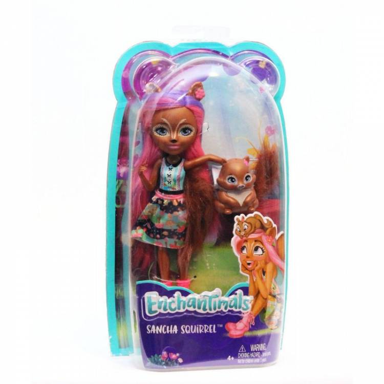 Кукла Энчантималс Белка Санча и бельченок Стампер Enchantimals Sancha Squirrel Doll amp; Stumper, цена