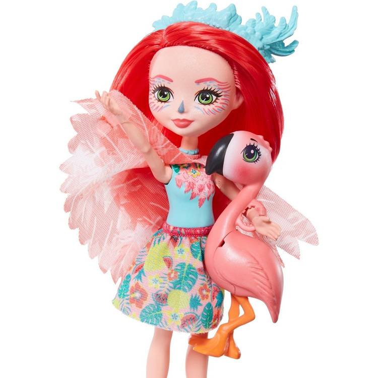 Кукла Enchantimals Фэнси Флэминг с любимым питомцем Свошом Mattel