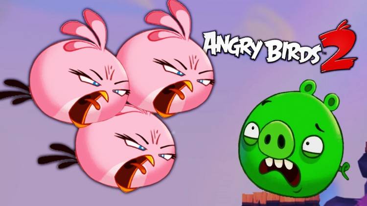 СТЕЛЛЫ АТАКУЮТ! Злые птички Энгри Бердс против свиней в игре Angry Birds
