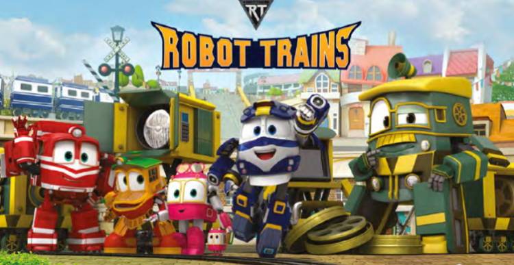 Персонажи из мультфильма Роботы — поезда для срисовки