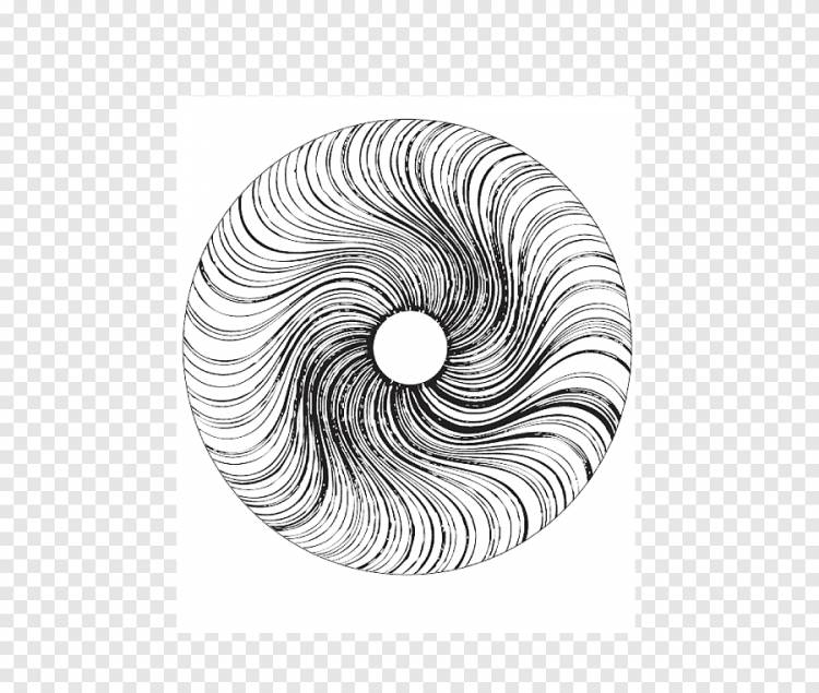 Книжка-раскраска Геометрия Трехмерное пространство Форма, форма, спираль, монохромный png