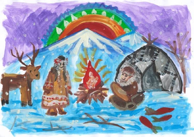 Награждены победители конкурса детских рисунков «Новогодние традиции народов мира»