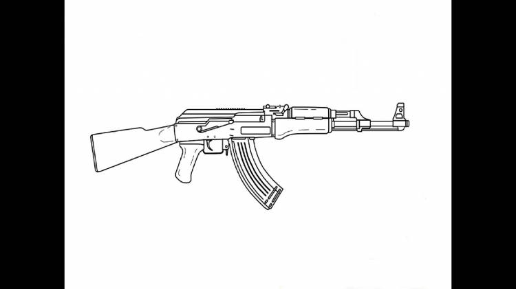 How to Draw a Kalashnikov AK