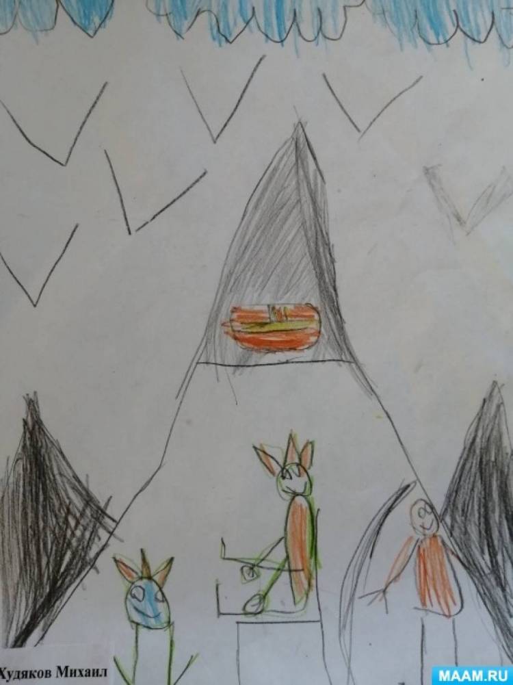 Выставка детских рисунков «В пещере горного короля» Э
