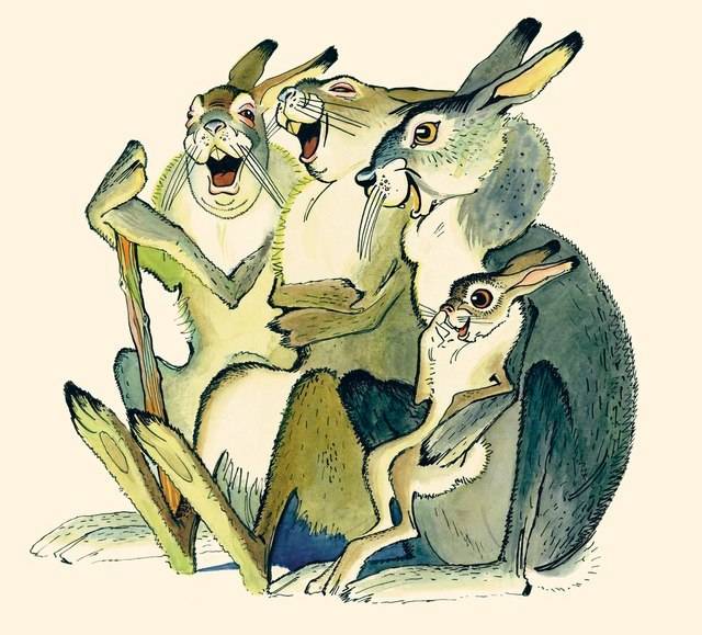 Рисунок храбрый заяц