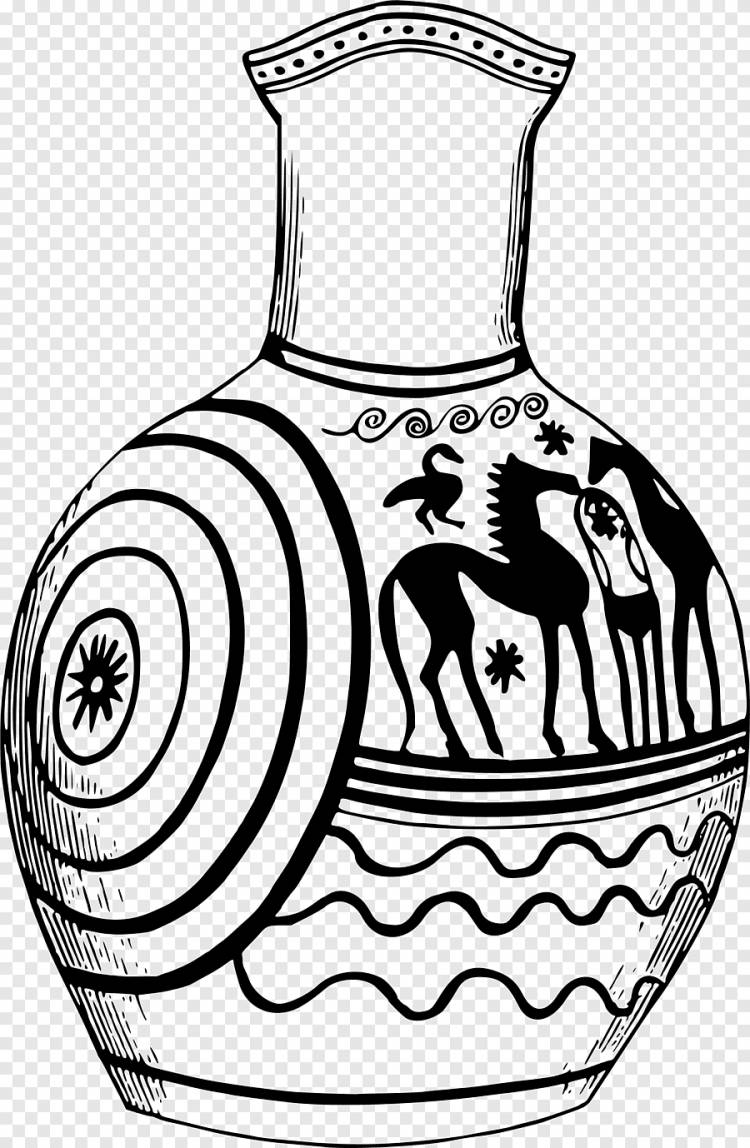 Эскиз вазы древней греции