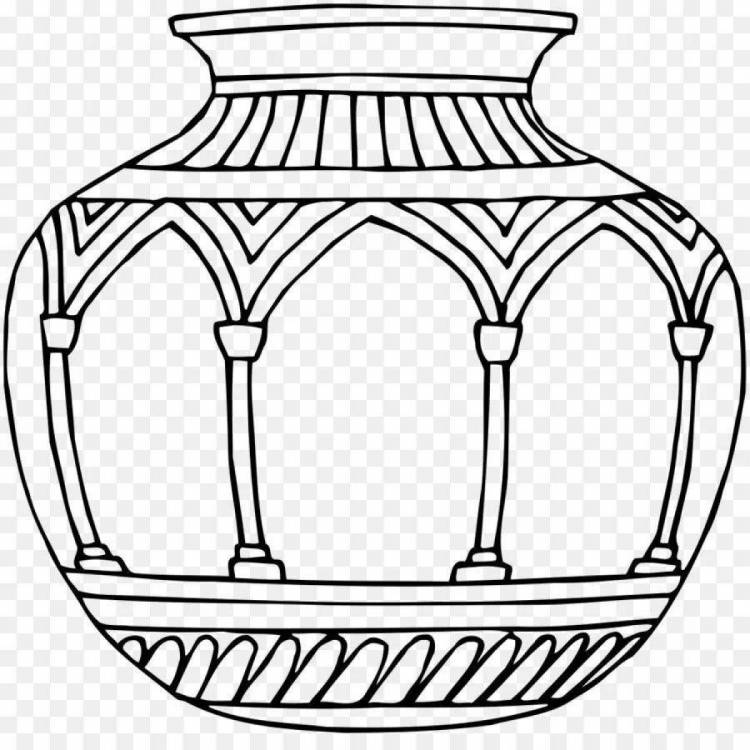 Раскраски Греческая ваза 