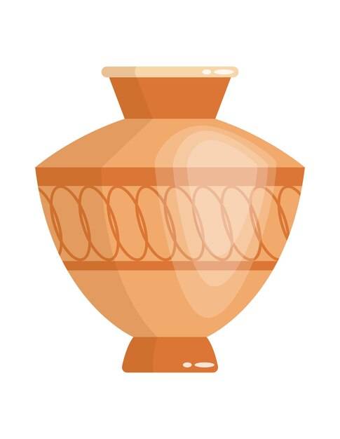 Греческая ваза в старинном стиле как шаблон для интерьера