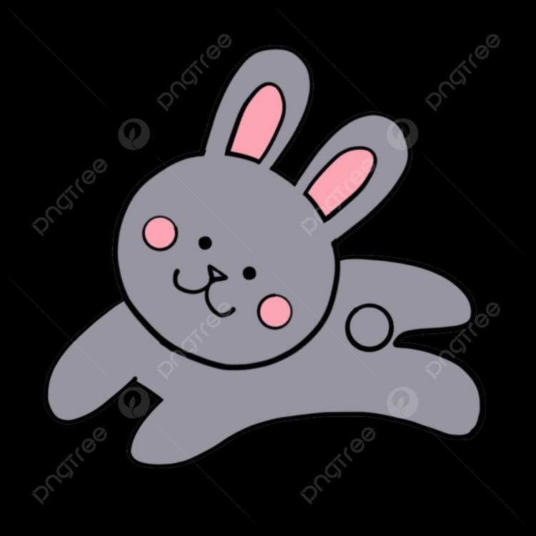 серый новогодний кролик PNG , новый год, кролик, с Новым Годом PNG картинки и пнг PSD рисунок для бесплатной загрузки
