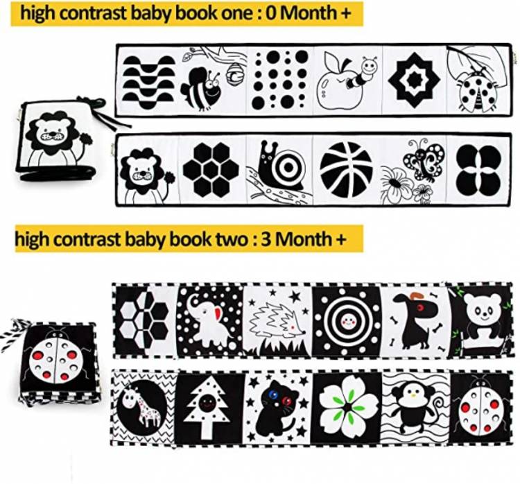 Книга Монтессори детская тканевая, черно-белая книга для новорожденных, детская кроватка, бампер, Тихая книга, детские развивающие игрушки для сенсорного управления