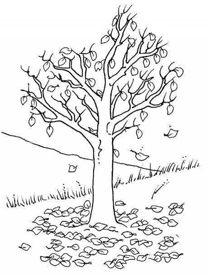 Рисунок к стихотворению листья Тютчев