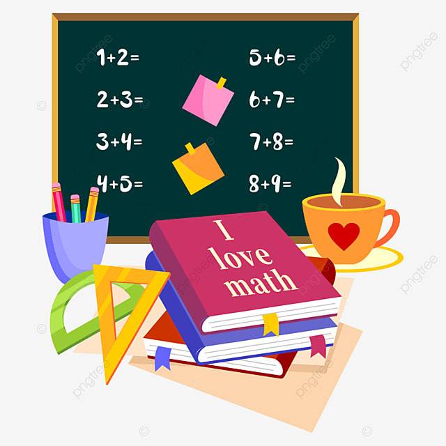 Мультяшная математика обучение образование иллюстрация доска и книга PNG , Мультфильм, математика, Учить PNG картинки и пнг рисунок для бесплатной загрузки
