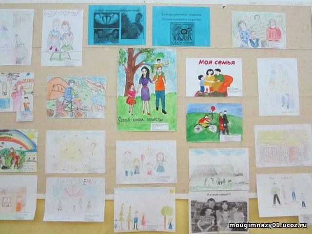 Конкурс рисунков и плакатов к международному Дню семьи