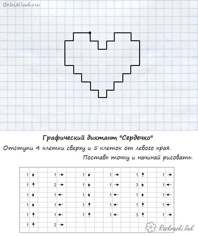 Графический диктант Раскраски распечатать бесплатно