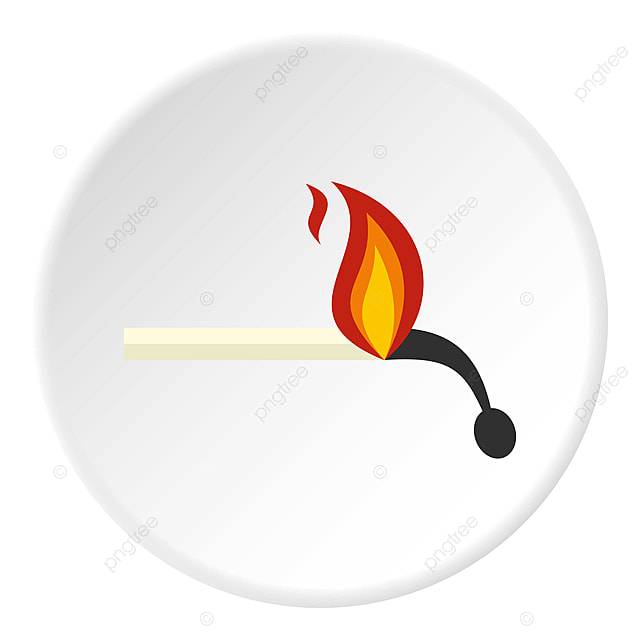 значок круга горящей спички PNG , отдельные, горящая спичка, икона PNG картинки и пнг рисунок для бесплатной загрузки
