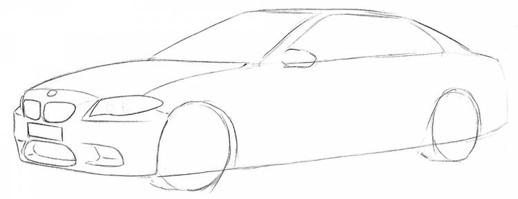 Как нарисовать BMW M