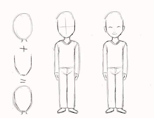 Пошаговая инструкция, как нарисовать человека
