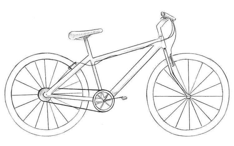 Как нарисовать велосипед