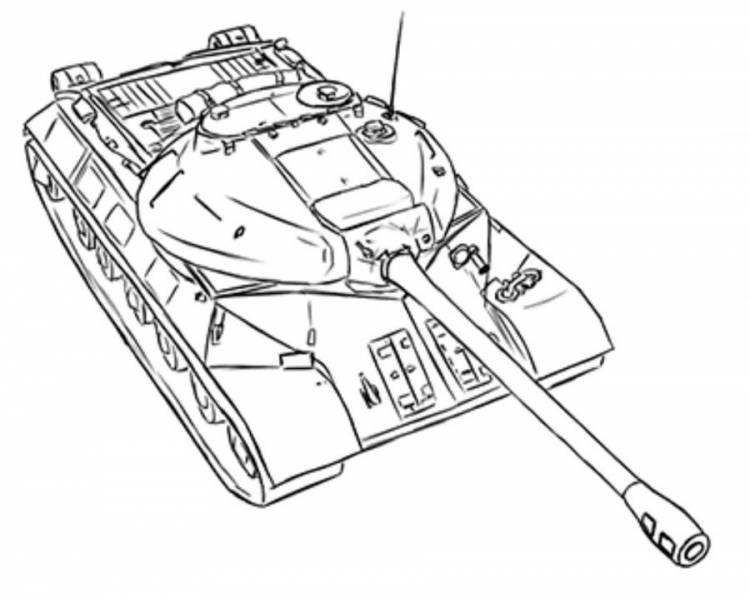 Как нарисовать тяжёлый танк ИС