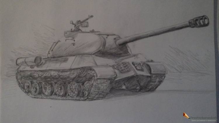 Как рисовать танк из World of tanks » Как нарисовать поэтапно