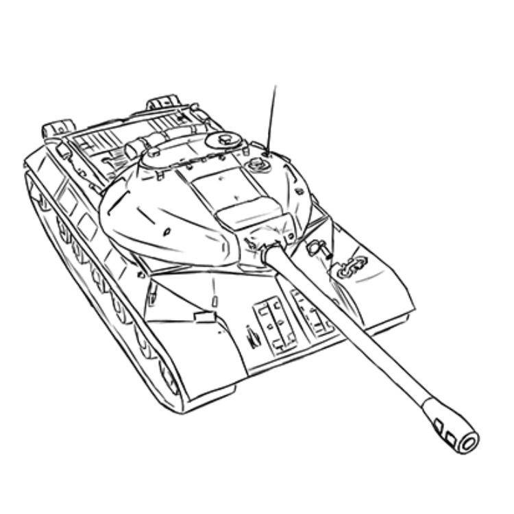 Как нарисовать тяжелый танк ИС