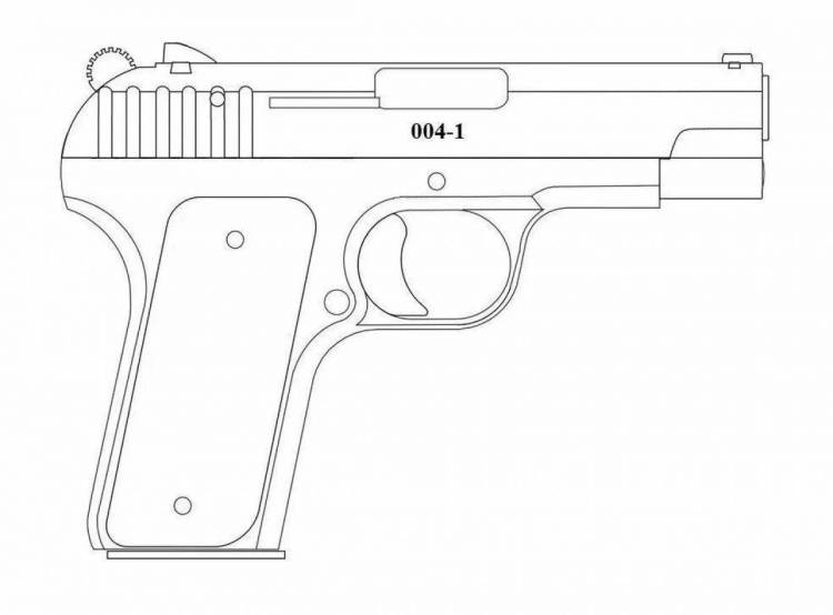 Раскраски Пистолет макарова 