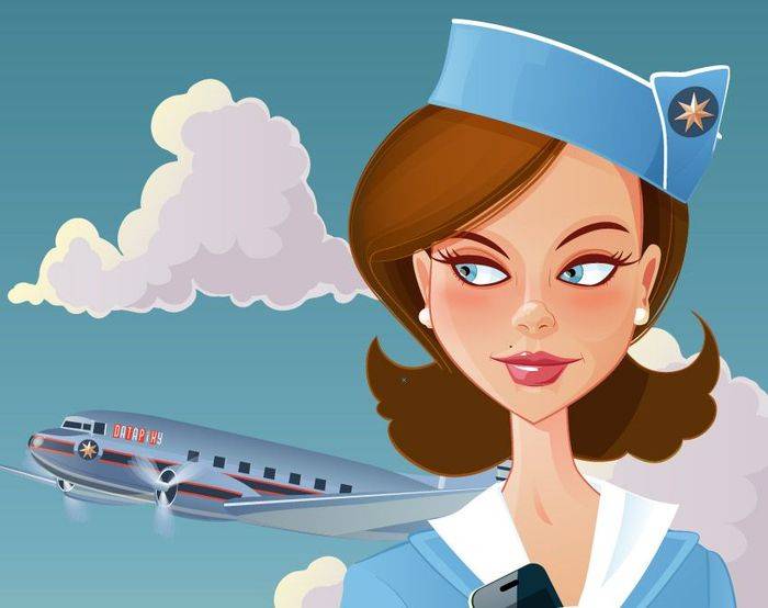 Картинки о профессии стюардесса модель