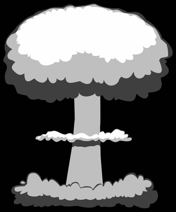 Ядерный гриб рисунок
