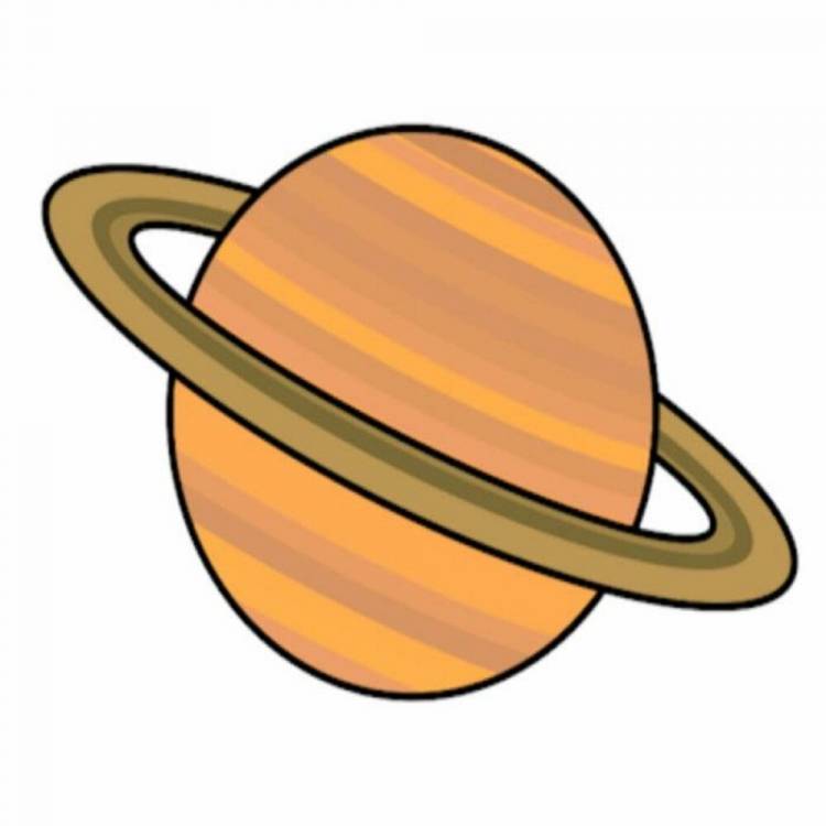 Сатурн планета рисунок
