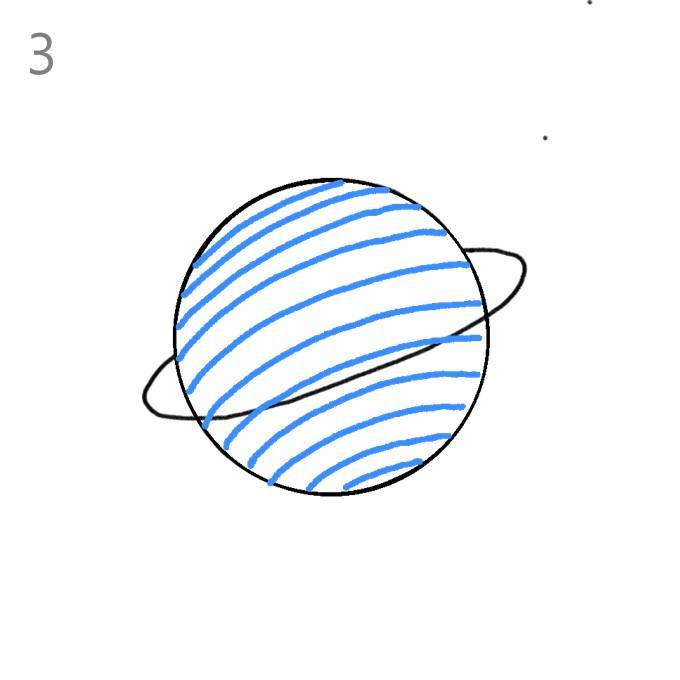 Как нарисовать Сатурн