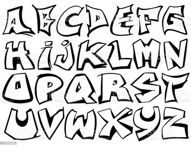 Граффити шрифты алфавит