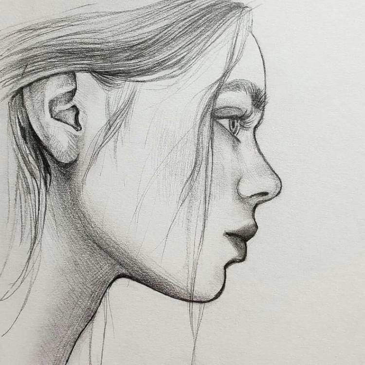 Как нарисовать лицо девушки карандашом поэтапно? Мастер-класс для начинающих по рисованию портрета девушки с макияжем и волосами