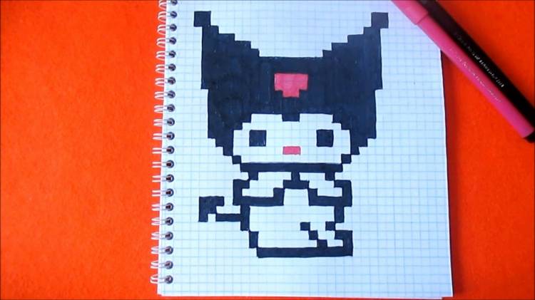 Kuromi My Melody How to Draw Pixel art