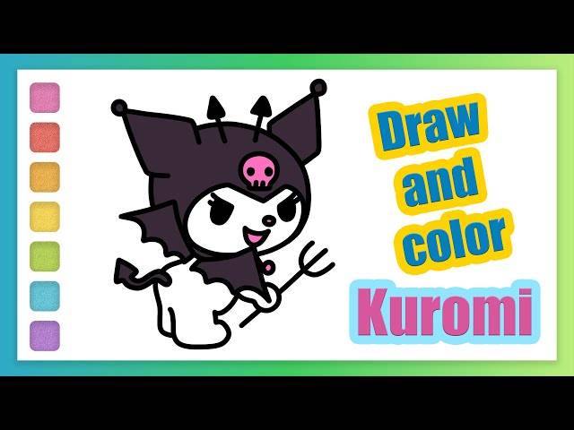 How to draw hello kitty Kuromi