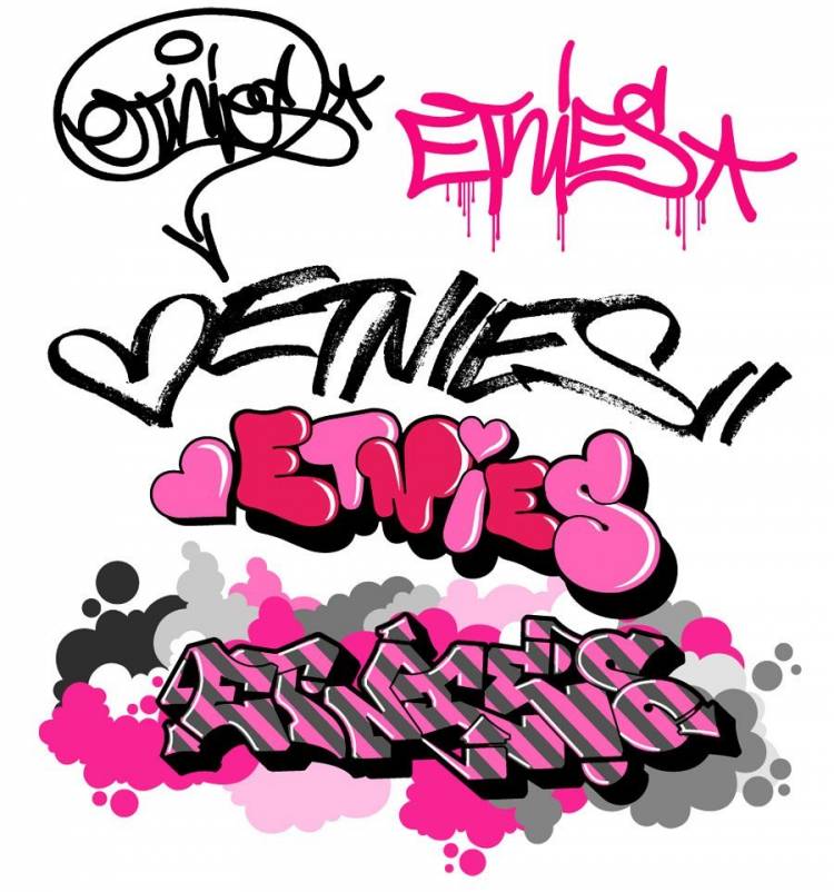 Теггинг стиль граффити
